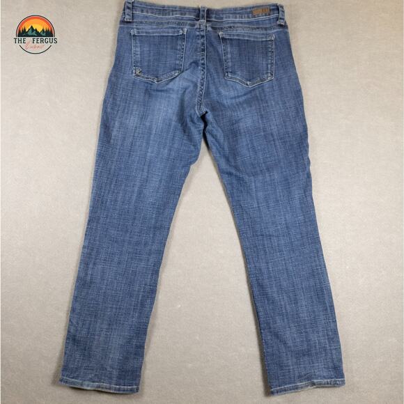 Kut From The Kloth Straight Jeans Blue Medium Wash Denim Pockets Women's 14 - Picture 3 of 12